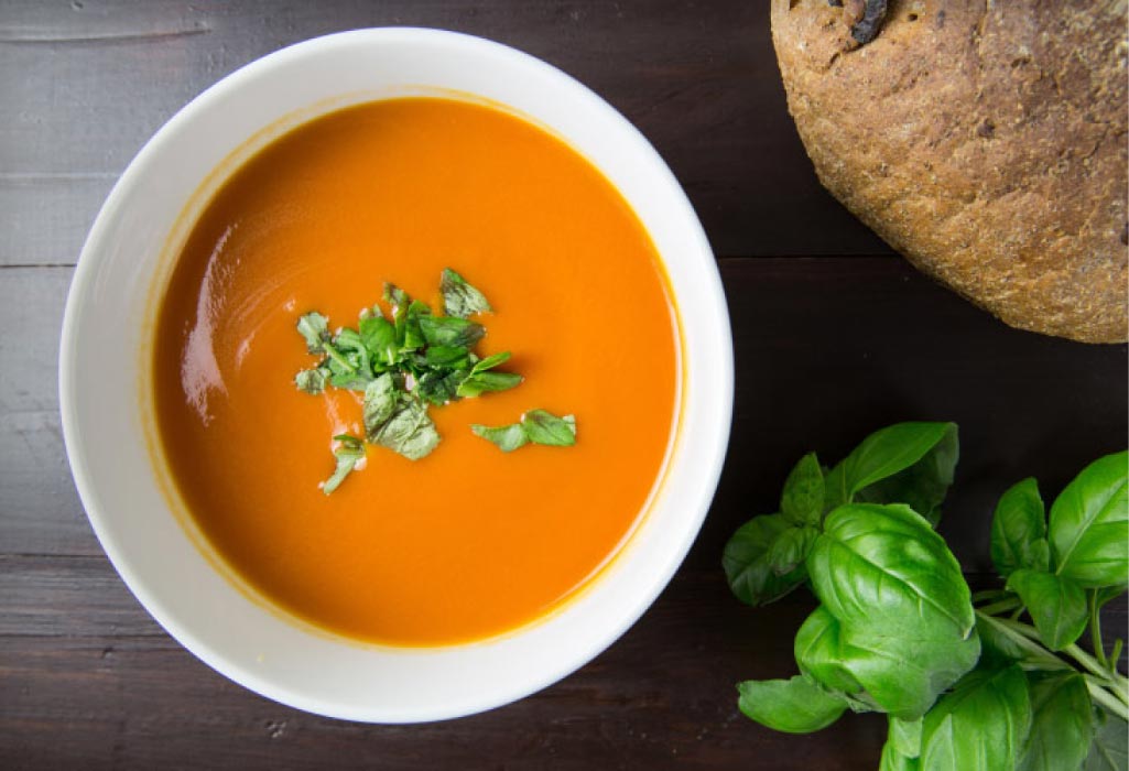 bowl of soup for tooth extraction recovery